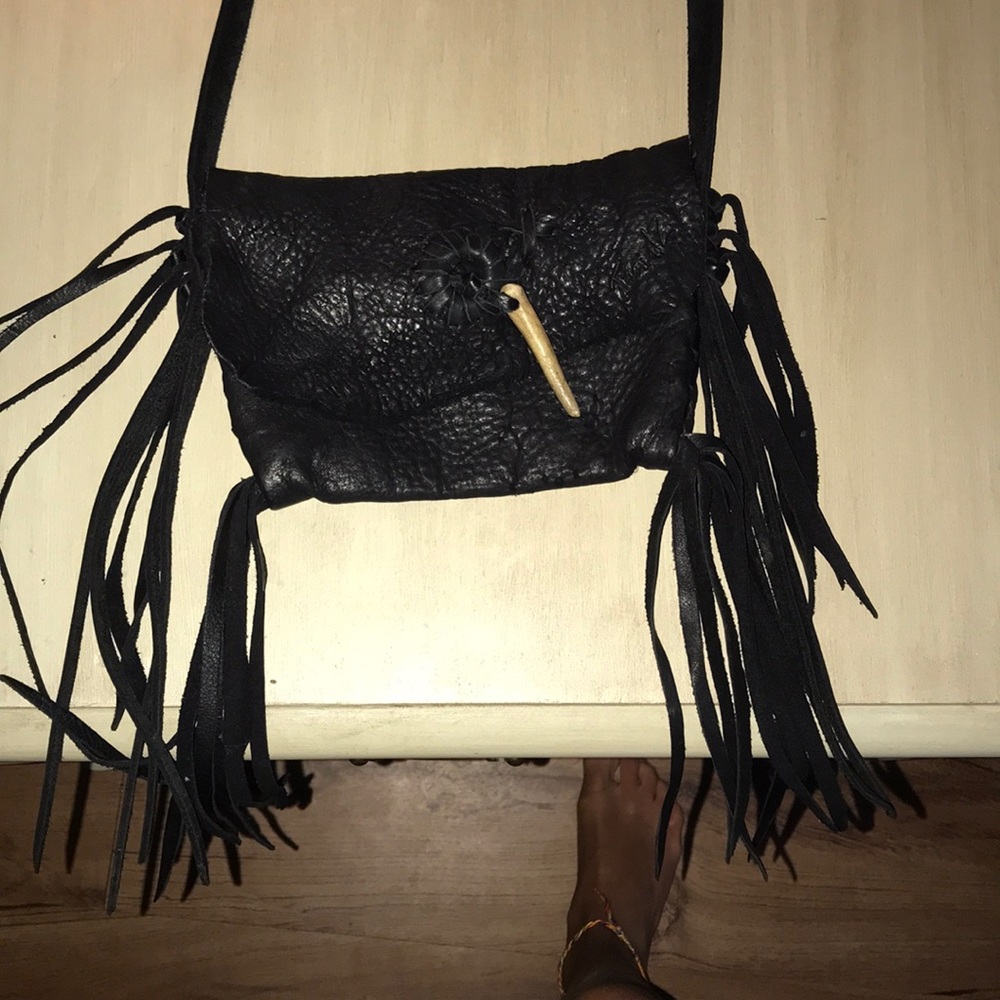 Mini black Jimmi Wz crossbody bag